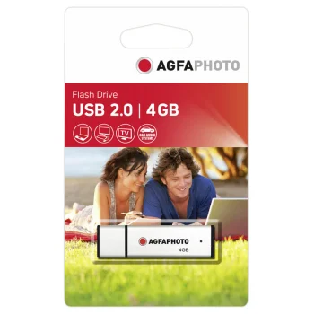 USB-флешка AgfaPhoto USB 2.0 4 ГБ Серебристая
