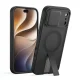 Чехол Tech-Protect Kevlar Aura MagSafe для iPhone 18 Pro / 17 Pro с подставкой, Matte Black