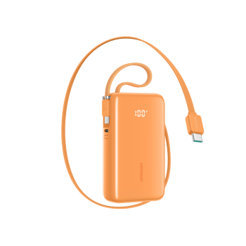 Joyroom JR-PR2L 35W 10000mAh Power Bank with Built-in Cables, Orange