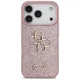 Чехол Guess Fixed Glitter Big 4G для iPhone 17 Pro / 18 Pro, розовый