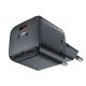Acefast A77 Mini PD 30W GaN USB-C sienas lādētājs – melns
