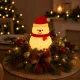 Силиконовый ночник LED Снеговик, USB, 3 режима, подвесной