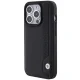 BMW iPhone 15 Pro Max Case Leather Blue Dots, Black