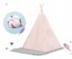Bērnu telts, vigvams, spēļu māja NK-406 Nukido, Gaiši rozā krāsā | Kids Tipi Tent