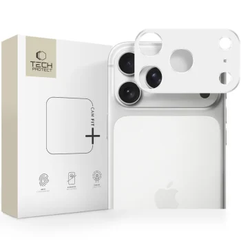 Защита камеры Tech-Protect Camalloy Fit+ для iPhone 17 Pro Max Серебристая