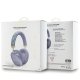 Guess GCube Metallic Script Logo Bluetooth Headphones Purple