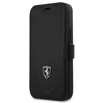 Чехол-книжка Ferrari Off Track Perforated для iPhone 12 mini черный