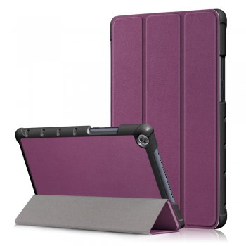 Huawei MediaPad M5 Lite 8.0" Tri-fold Stand Cover Case, Purple | Vāks Apvalks Pārvalks Grāmatiņa Planšetdatoram