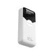 Wozinsky WFC-15W 20000mAh 22.5W Power Bank with Built-in Cables, White