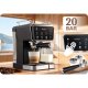 Berdsen BD-773 20 Bar pusautomātiskais kafijas automāts ar piena putotāju, melns