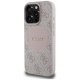 Чехол Guess 4G Circle Classic Logo MagSafe для iPhone 16 Pro Max - розовый