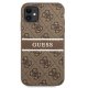 Guess 4G Stripe vāciņš Apple iPhone 11 / XR - Brūns