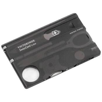 Многофункциональная карта Victorinox SwissCard Lite, Black Transparent