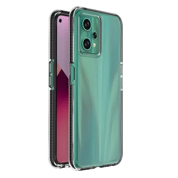Telefona vāciņš Realme 9 Pro Spring Case ar rāmi, melns