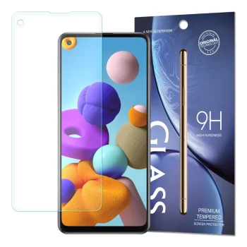Samsung Galaxy A21s (SM-A217F) - Защитное стекло (Узкое, до изгибов) | Tempered Glass...