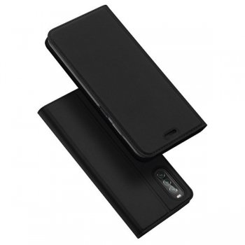 Sony Xperia 10 II DUX DUCIS Magnetic Case Cover, Black | Telefona Vāciņš Maciņš Apvalks Grāmatiņa