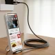 Joyroom S-A56 EnjoyX leņķa USB-A uz USB-C kabelis 3A 1.2m, melns