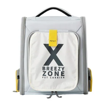 Mājdzīvnieku pārnēsāšanas mugursoma Petkit Breezy X ZONE, pelēka