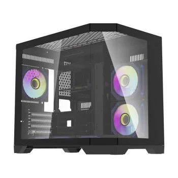 Корпус для ПК Darkflash FT418 с 6 вентиляторами aRGB, черный