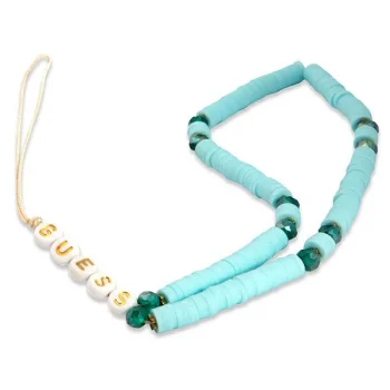 Guess GUSTPEARP Heishi Beads Phone Strap, Blue