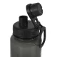 KiCA SB01 1000 ml sporta ūdens pudele ar mērskalu, melna