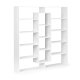 Modernhome WYJ-400 Bookcase, 14 Shelves, White