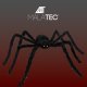Malatec 90cm Large Artificial Spider Halloween Decoration, Black