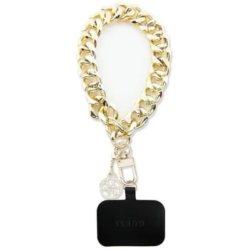 Guess Universal Big HandStrap 4G Charm универсальный ремешок для телефона, золотой