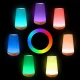 Skārienjutīga LED nakts lampa ar pulti RGB Balta