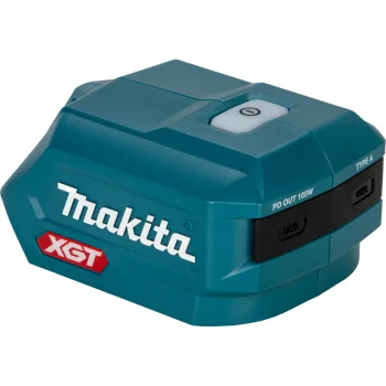 Makita ADP002G 40V Battery USB Adapter, USB-C and USB-A, Blue