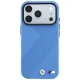 Чехол BMW M Tire Track Metal Logo MagSafe для iPhone 17 Pro / 18 Pro, синий