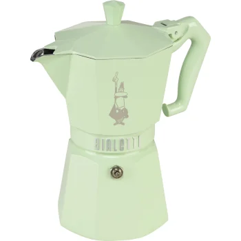 Bialetti Moka Exclusive 6TZ Espresso Kafijas Kanniņa, Zaļa