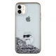 Чехол Karl Lagerfeld для iPhone 11 Liquid Glitter Choupette, прозрачный