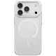 Uniq Hybrid MagClick Charging Veren vāciņš iPhone 18 Pro / 17 Pro, balts (Chalk Frost)