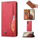 Samsung Galaxy A34 (SM-A346) PU Leather Wallet Book Case Cover, Red | Telefona Vāciņš Maciņš Apvalks Grāmatiņa