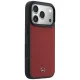 Mercedes Leather Mesh with Bow Line MagSafe vāciņš iPhone 17 Pro, Sarkans