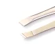 Nghia Export T-09 slīpā kosmētiskā pincete, sudraba