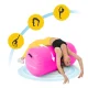 Pūšams gimnastikas rullis 4FIZJO Air Barrel 60 cm, rozā