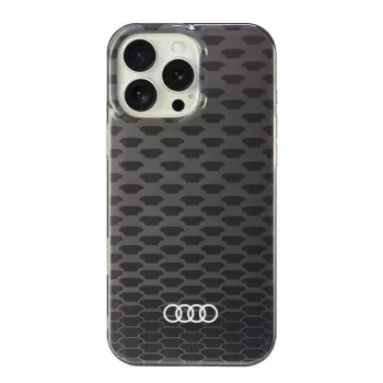 Audi iPhone 16 Pro Max vāciņš IML Stitching Pattern MagSafe, melns