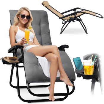 Sofotel ChillWell folding garden lounger with cushion