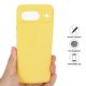 Google Pixel 8 Soft Liquid Silicone Anti-Scratch Protective Case Cover, Yellow