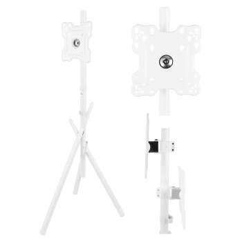 Напольная стойка для ТВ Maclean MC-181 W (27-55", 60кг, VESA 200x200)