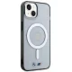 BMW iPhone 14 vāciņš Silver Ring MagSafe, caurspīdīgs