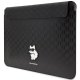 Karl Lagerfeld 16\" Laptop Sleeve Saffiano Monogram Choupette, Black