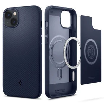 Чехол Spigen Mag Armor для iPhone 14 Plus Синий