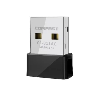 Bezvadu Wi-Fi USB adapteris, 650 Mbps, 2.4GHz / 5GHz, melns