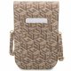 Guess Universal Phone Bag Wallet Gcube Stripe, Brown