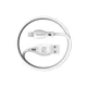 Кабель Dudao USB / Lightning 2.4A 1м, белый (L4L)