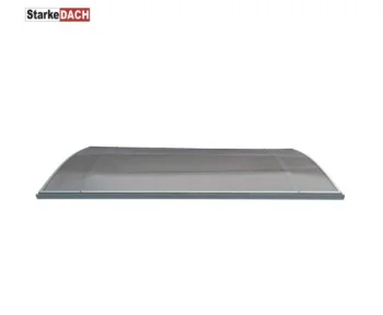 Durvju jumtiņš STARKEDACH L-160, 160 x 100 x 25 cm, gaiši pelēks/bronza