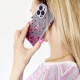 Vāciņš iPhone 12 Pro Max Design Case ar ziedu rakstu, caurspīdīgs un violets